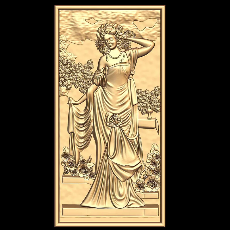 3D модель рельеф красивая женская STL для фрезерного станка с ЧПУ принтер Artcam Aspire