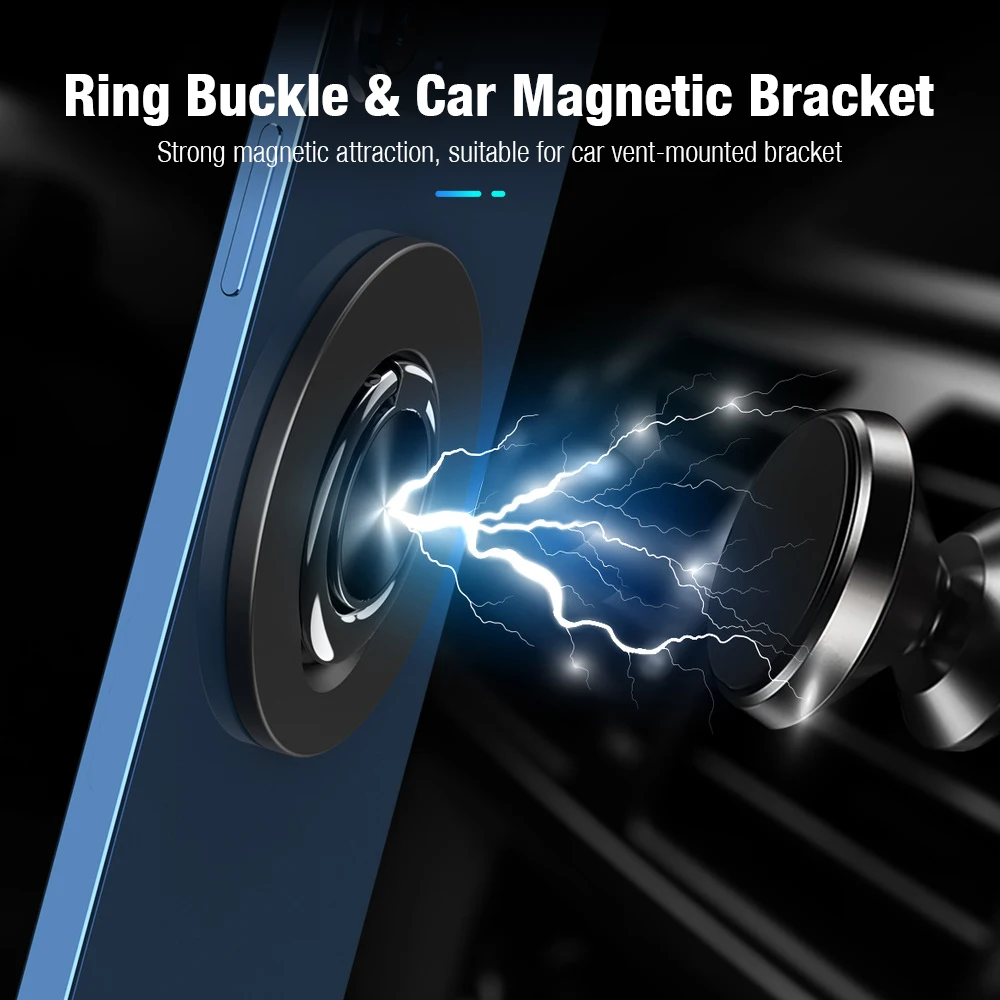 Magnetic Finger Ring Holder for MagSafe iPhone 12 13 mini Pro Max Car Mount Bracket Sticker Magnet Stand pro | Мобильные телефоны и