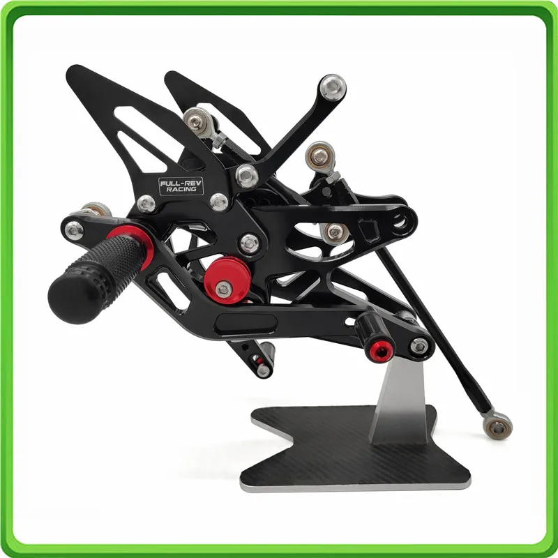 

CNC Adjustable Rearsets rear set sets footrest foot rest pegs pedal for Yamaha R1 04 05 06 YZF-R1 2004 2005 2006 Black