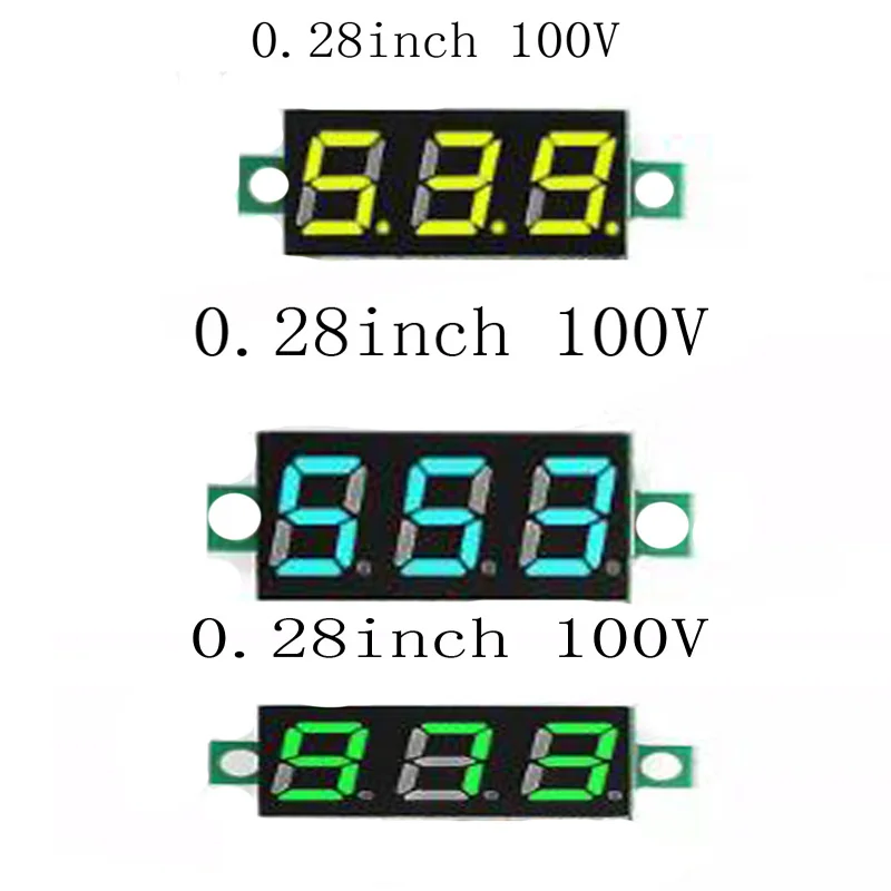 DC 0 100 в Мини вольтметр тестер цифровой светодиодный индикатор напряжения 2