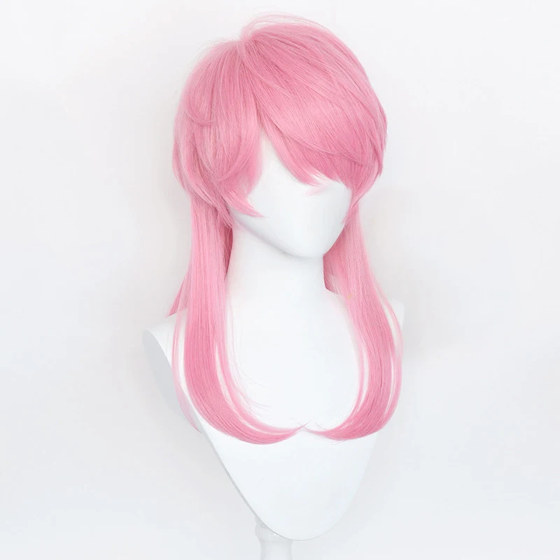 Розовая длинная мультипликационная искусственная кожа Харадзюку Косплей