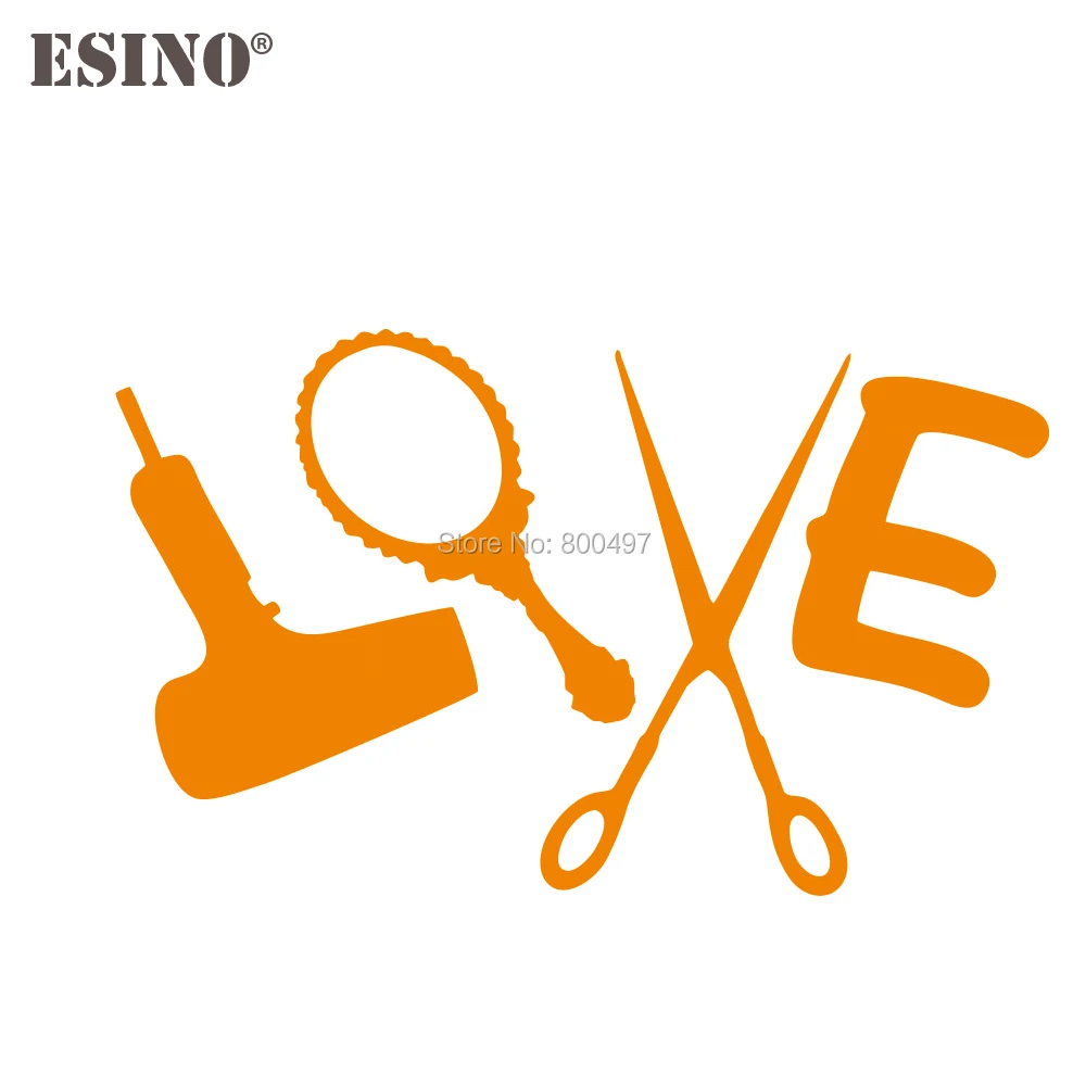 Креативный автомобильный Стайлинг любовь салоны красоты парикмахерский набор