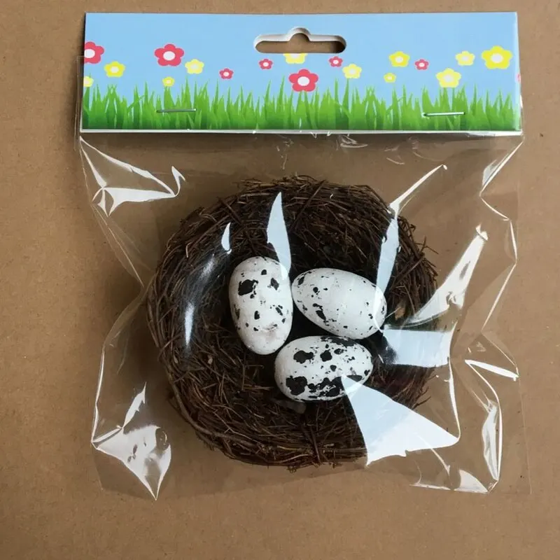 Искусственное Птичье гнездо пенное мини яйцо поддельное для Пасхи домашнее