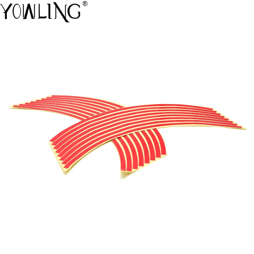 16 полос колеса наклейка светоотражающая обод полоса Лента Велосипед Мотоцикл 17 18