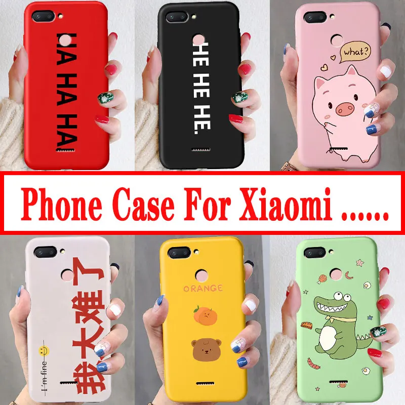 Чехол для телефона Xiaomi Redmi 6 6a 7 7a y3 мультяшный милый чехол с рисунком xiaomi mi 9t pro a2 lite