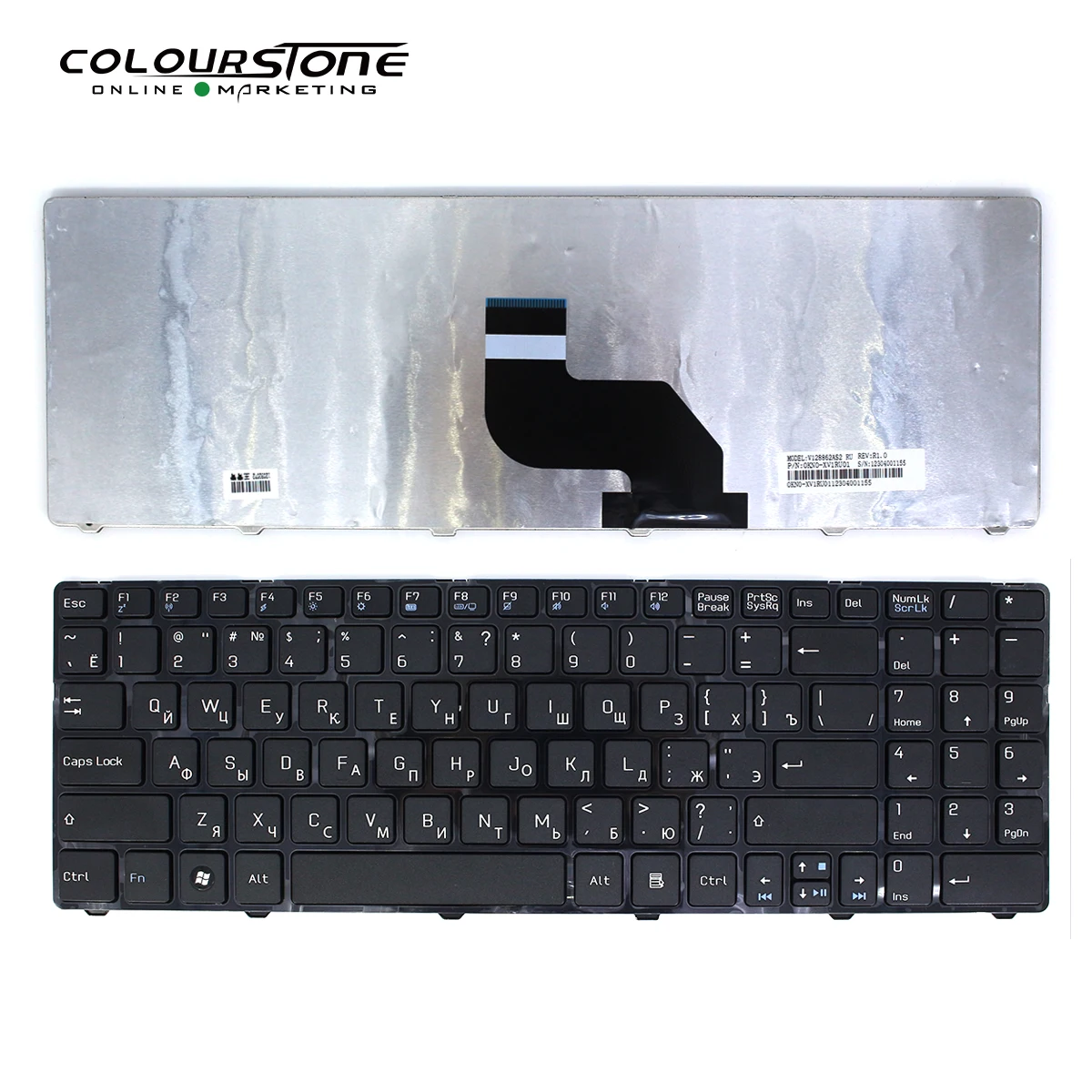 CR640 Русская клавиатура для ноутбука MSI CX640 A6400 раскладка черная с рамкой V128862AS1|keyboard