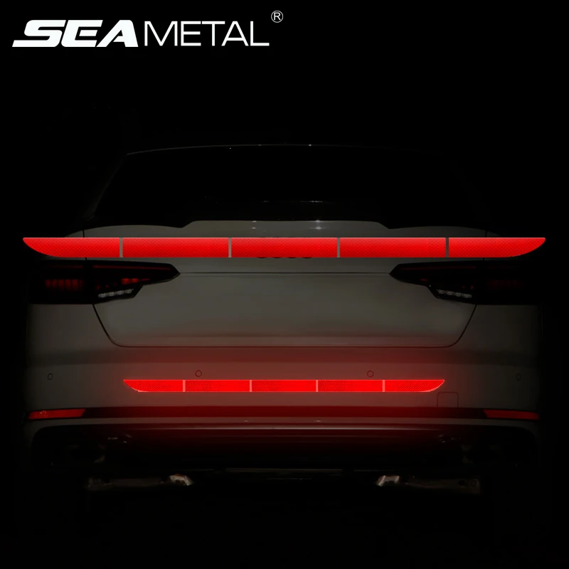 Светоотражающая Предупреждение льная лента для автомобиля 4 цвета|Наклейки на