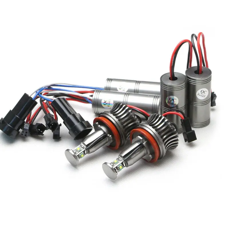 Маркер Ангел глаз лампы Красный алюминий H8 фар 1 пара для BMW E60 E87 E91 E93|Аксессуары