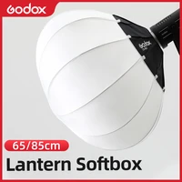 godox cs 65d85d round shape softbox lantern foldable quick install portable light for bowens mount led video light studio flash