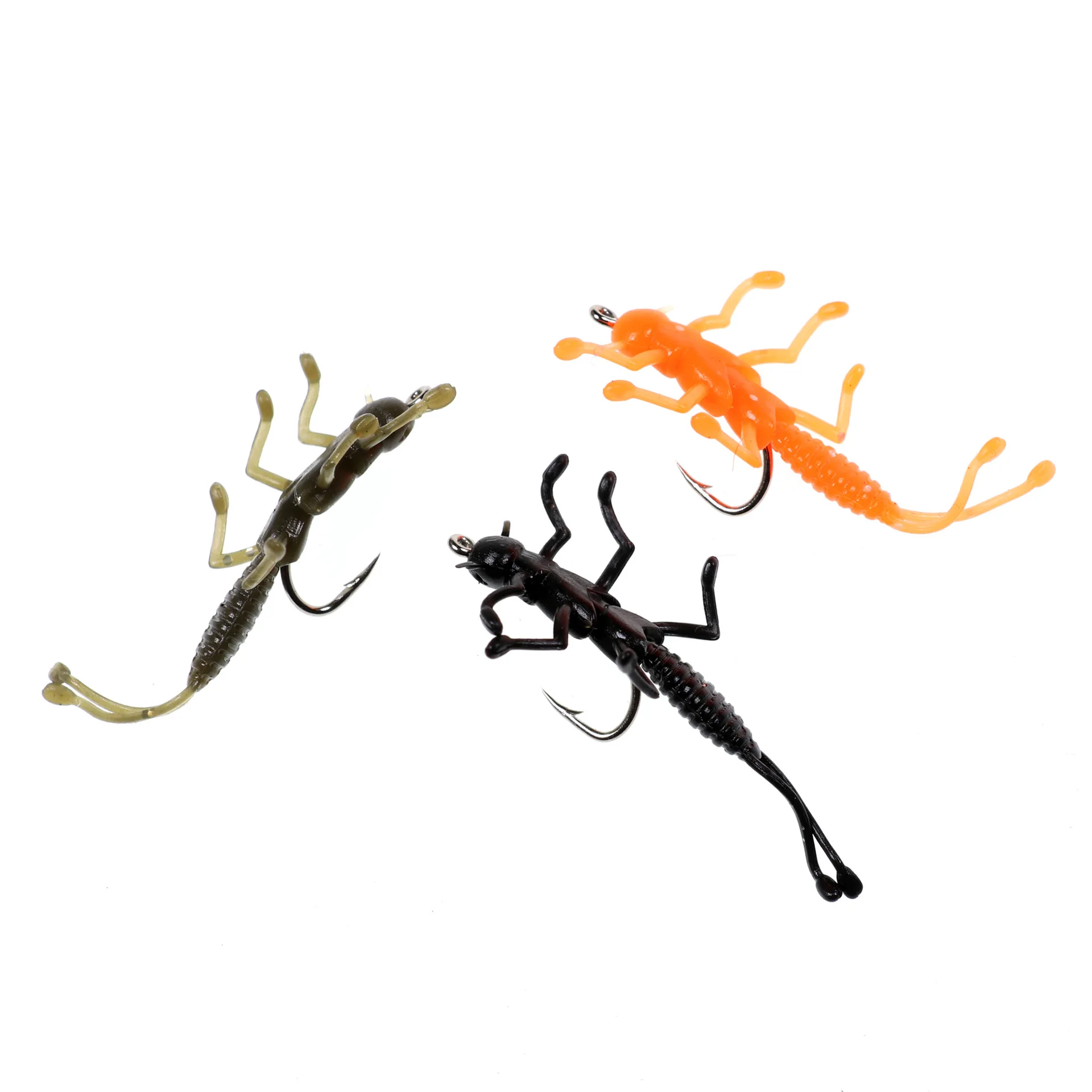 Оптовая продажа 50 шт./лот Новое моделирование Мягкая приманка для насекомых на