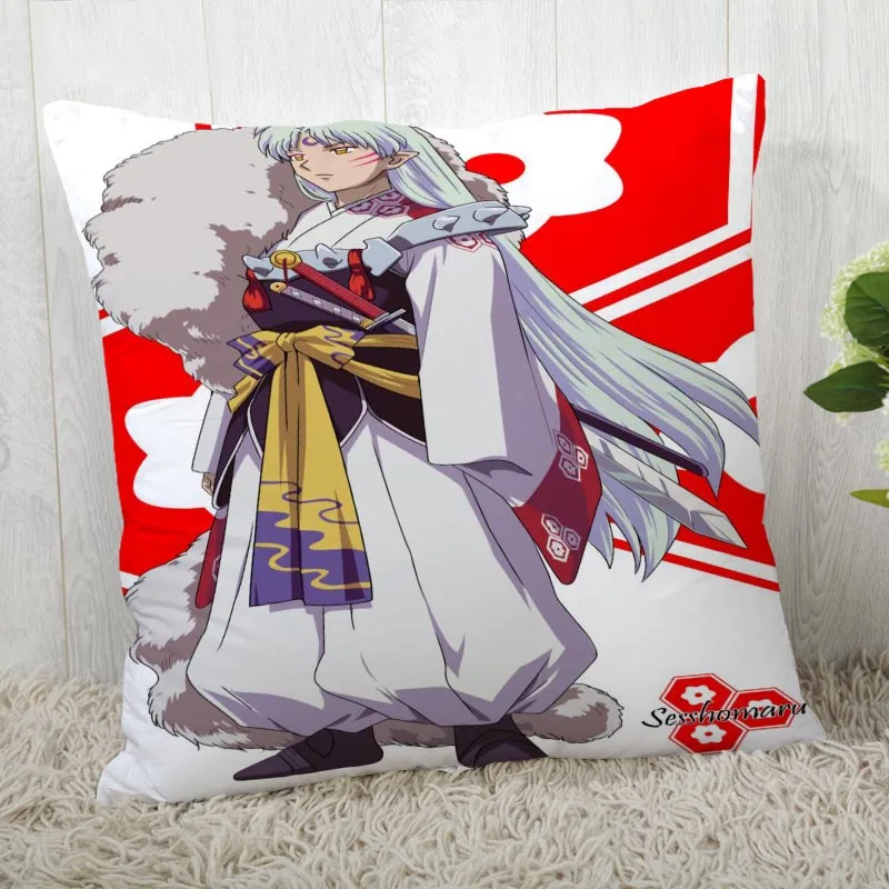 Наволочки на заказ InuYasha квадратная наволочка Рождественская Наволочка на молнии наволочка 40*40 см, 45*45 см(с одной стороны - Цвет: 1