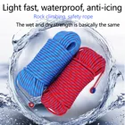 Статическая скалолазающая веревка, 30 м, 10 мм аксессуар, оборудование для скалолазания на стене и дереве, уличный Безопасный шнур для выживания и пожарного выхода, 10 м 20 м