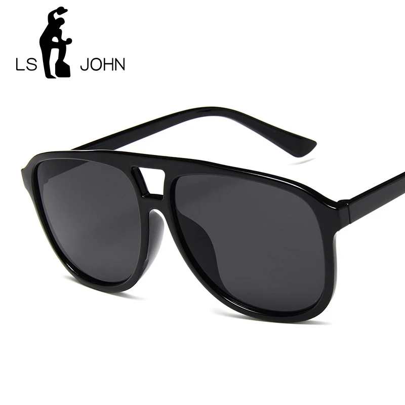 Солнечные очки LS JOHN в большой оправе для мужчин и женщин модные брендовые