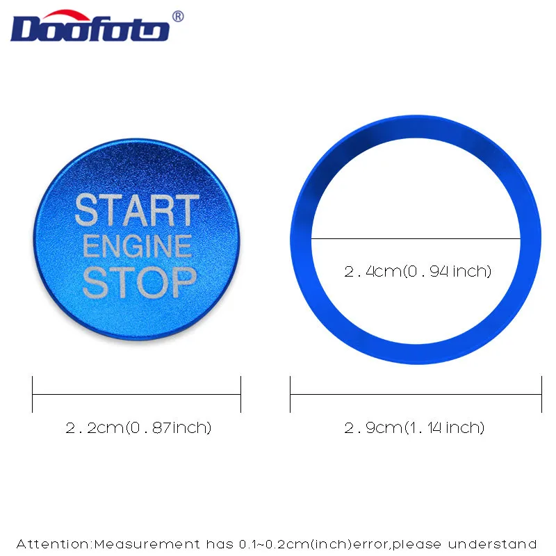 Doofoto автомобильный Пуск стоп-кнопка Крышка кольцо для Alfa Romeo 159 Giulietta 147 Mito 156 Giulia GT