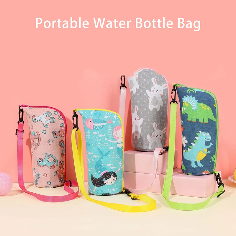 

Портативная Крышка для бутылки с водой, сумка для чашки, теплоизоляционная льняная дорожная уличная вакуумная кружка, гибкий Спортивный Ак...