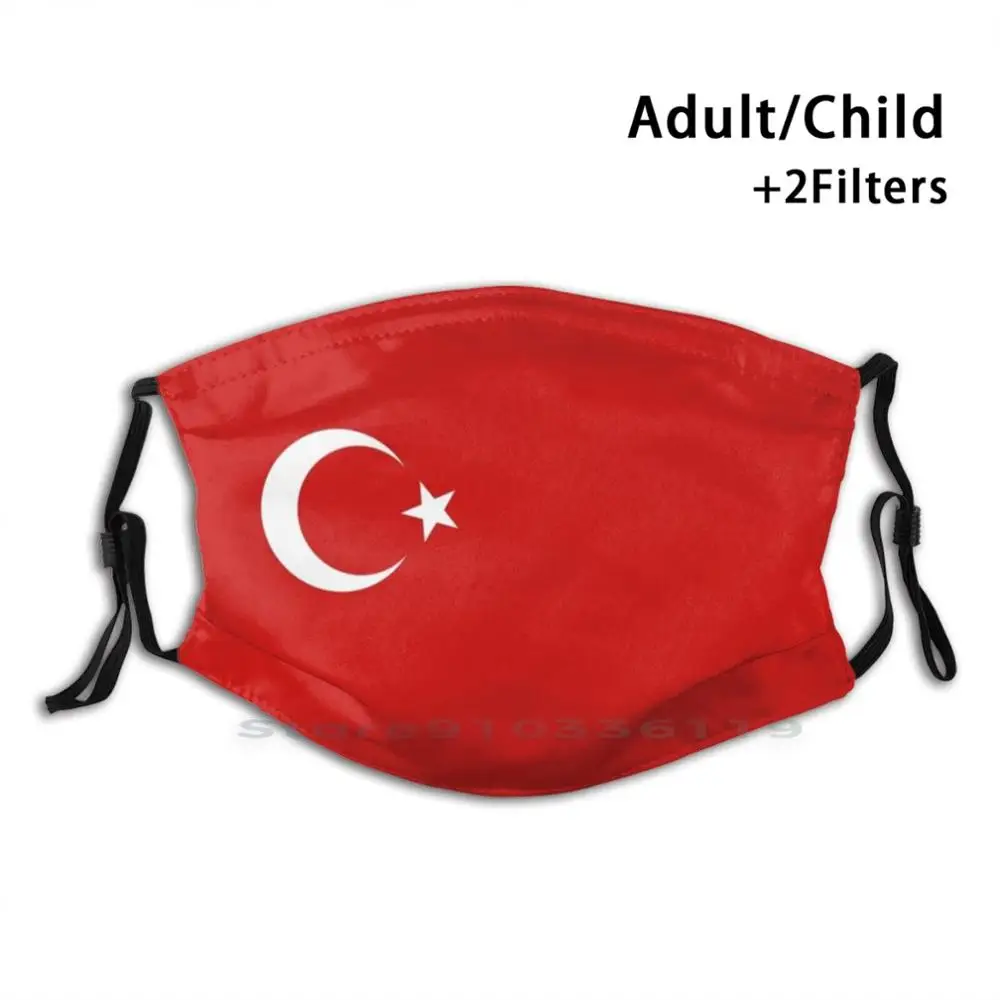Маска для лица с турецким флагом многоразовые рот маска фильтры детей Türkiye Osmanli
