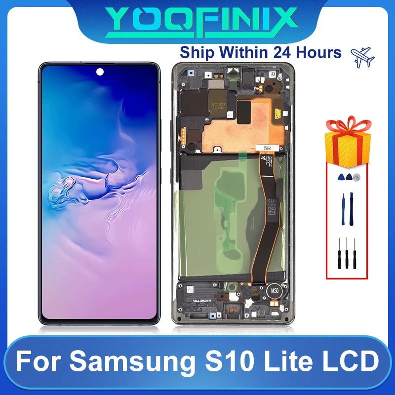 

Оригинальный дисплей для Samsung Galaxy S10 Lite LCD SM-G770F/DS SM-G770F/DSM ЖК сенсорный экран дигитайзер дисплей запасные части