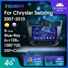 Автомобильный радиоприемник 2DIN Blue-ray для Chrysler Sebring Cirrus 2007-2010, Android, GPS-навигация, стереоприемник, автомобильный мультимедийный плеер