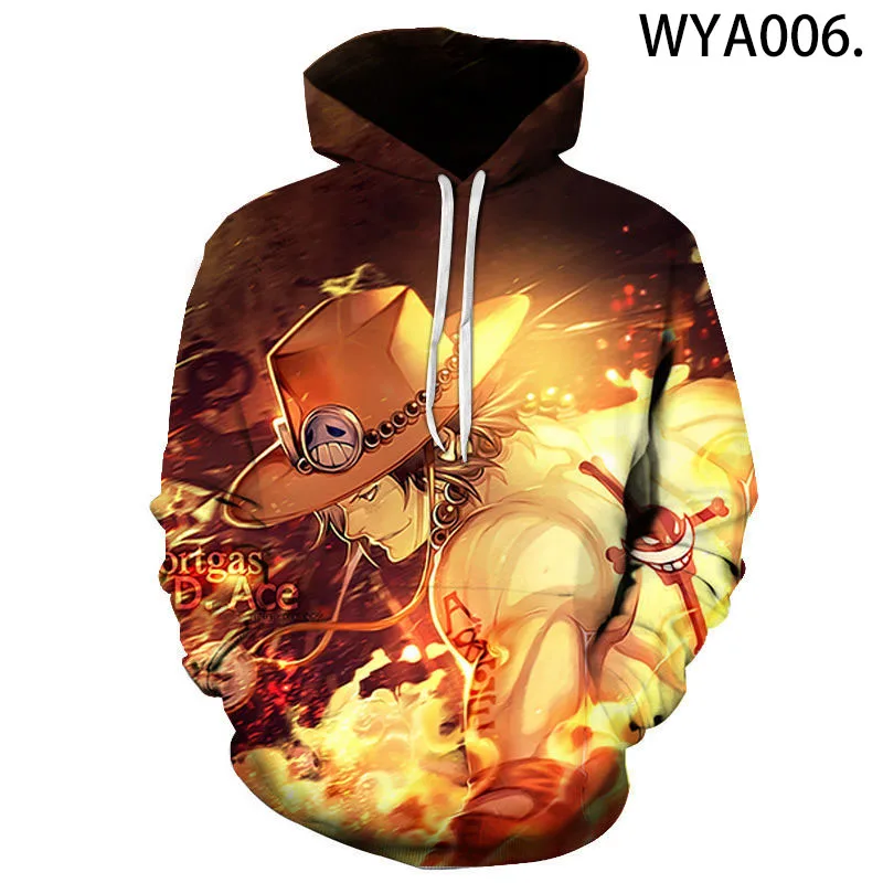 

3D Printed Sweatshirts Young Manga One Piece Hoodies Pullover Long Sleeve Men Women Children Comic Cartoon Streetwear Jacket