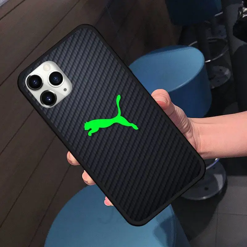 

Luxury Sport puma panther Custom Phone Case for iPhone 11 12 pro XS MAX 8 7 6 6S Plus X 5S SE 2020 XR shell cover funda
