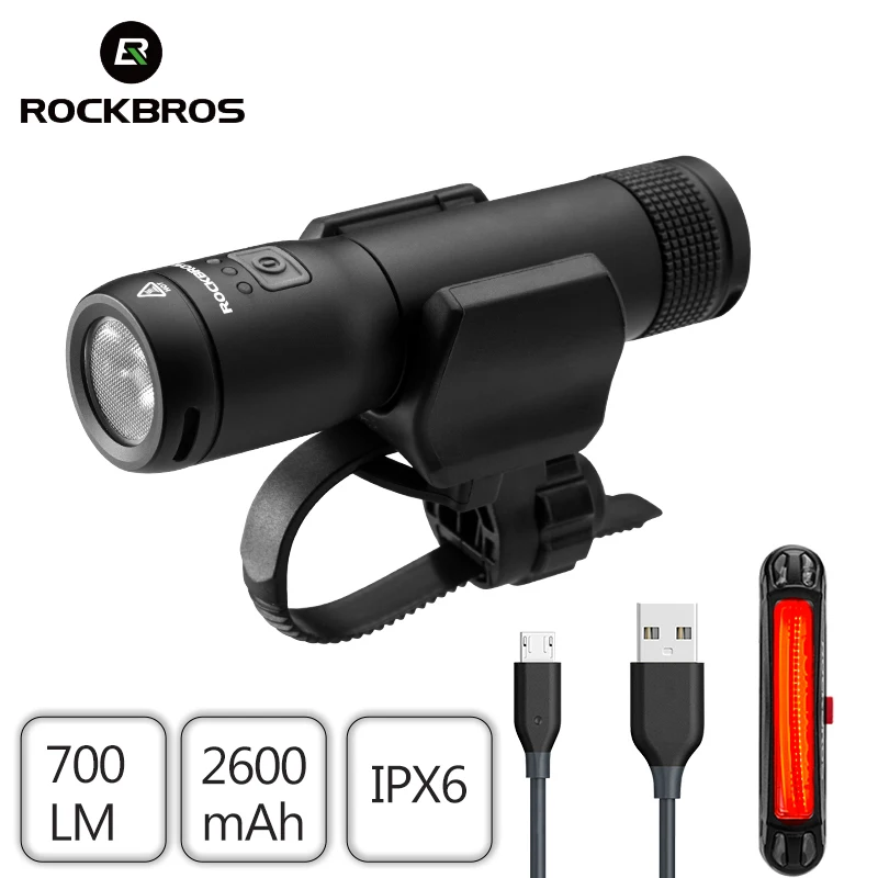 ROCKBROS светодиодный фонарь светильник велосипед хвост 700 люмен Кемпинг Фонарь