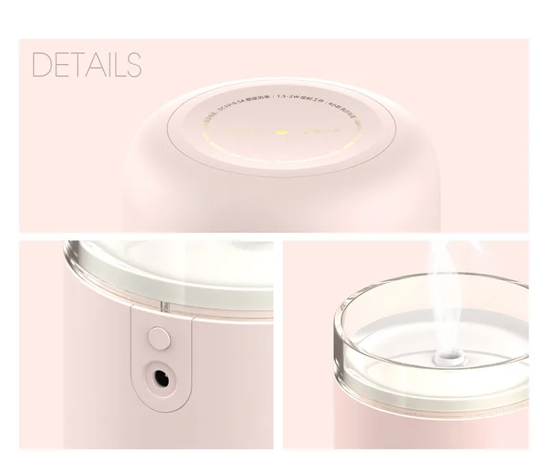 280ML Ultrasonic Air Humidifier Candle Romantic Soft Light USB Essential Oil Diffuser Car Purifier Aroma Anion Mist Maker | Бытовая