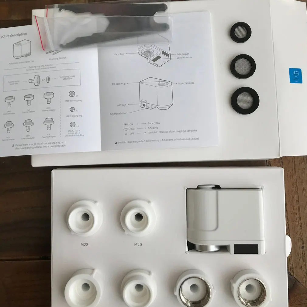 

New Automatic Faucet Motion Sensor Hand Free Adapter Tap Kitchen Bathroom Autowater Overflow Faucet Water Saving Device