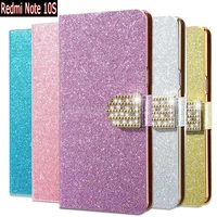 flip phone cover for xiaomi redmi note 10s case pu leather wallet book coque on redmi note 10 s magnetic card etui hoesje case