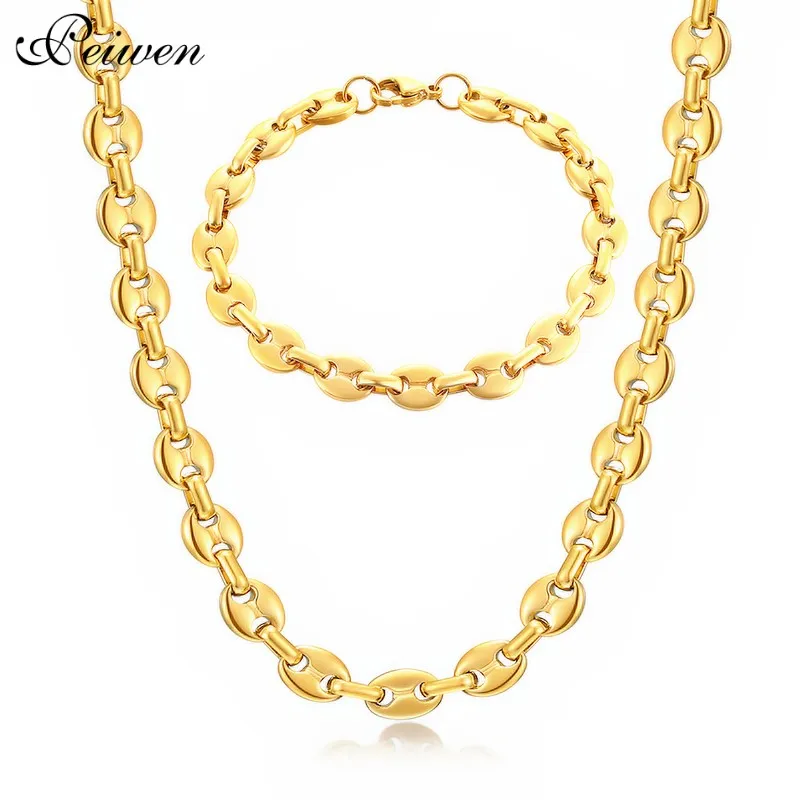 Кофе в зернах ссылка цепочка на шею для мужчин женщин из нержавеющей стали