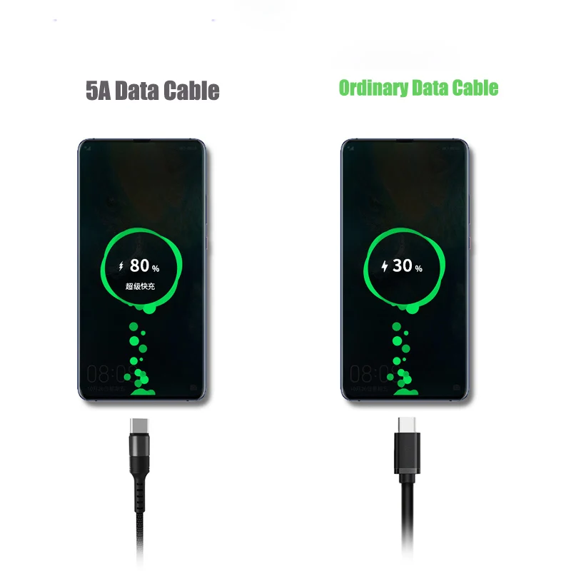 Supercharge usb type C кабель для huawei P30 P20 Lite Xiaomi Mi 9 Quick Charge 3,0 usb type C зарядный кабель для samsung S8 S10 9