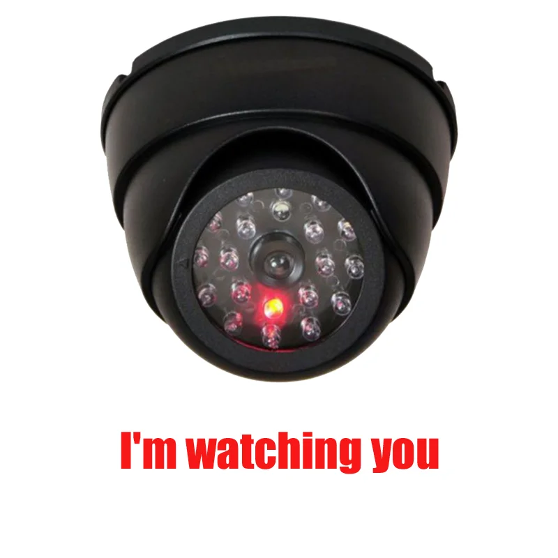 Муляж камеры видеонаблюдения водонепроницаемый с мигающим красным светодиодом 1