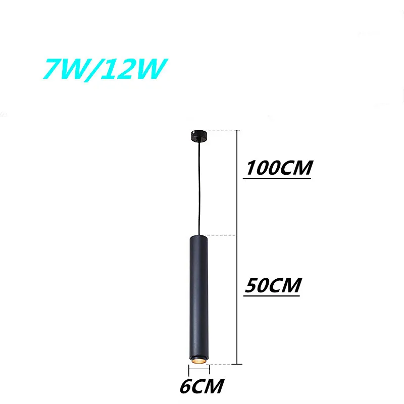Подвесные светильники с регулируемым фокусом длинные трубчатые декоративный