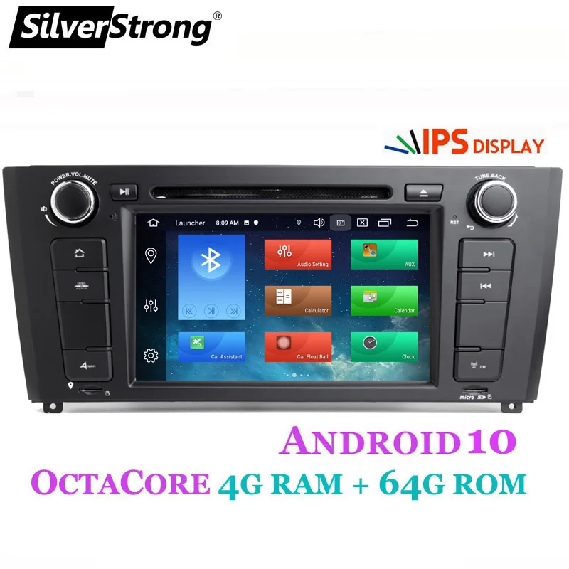 SilverStrong OctaCore автомобильный DVD для BMW Android10.0 E81 E82 E88 2004-2011 1 серия с 64 Гб ROM радио carplay DAB