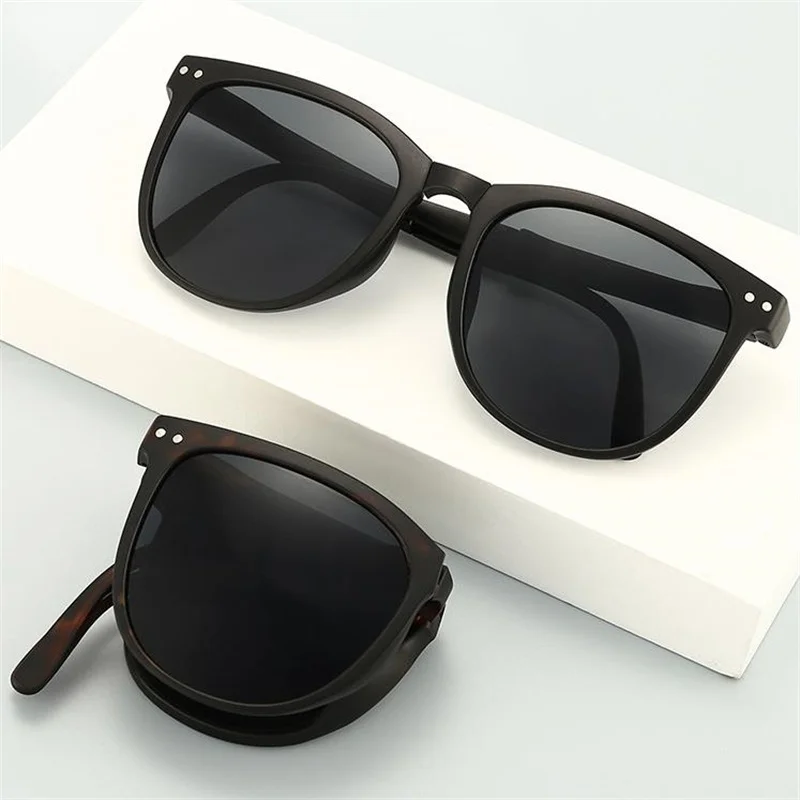 

NEW Folding Sunglasses Unisex Sun Glasses Oversize Frame Eyeglasses Goggles Anti-UV Spectacles Simplicity Eyewear Adumbral A++