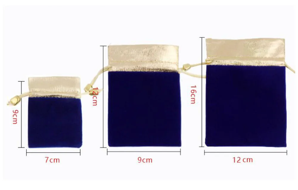 Рисунок 6 - элегантный красный бархатный мешочек разных размеров