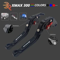 folding clutch lever brake for yamaha xmax 300 2017 2018 motorcycle cnc aluminum adjustable folding extendable accessories parts