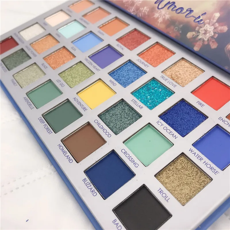 Snow Queen Glitter Eyeshadow Makeup Pallete Matte Eye shadow Palette Shimmer and Shine Powder Pigment Cosmetics | Красота и здоровье