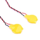 Батарея для ноутбука 2 шт.лот CR2032, батарея для материнской платы с проводом, разборка аккумуляторов, аксессуары и запчасти, желтая батарея COMS