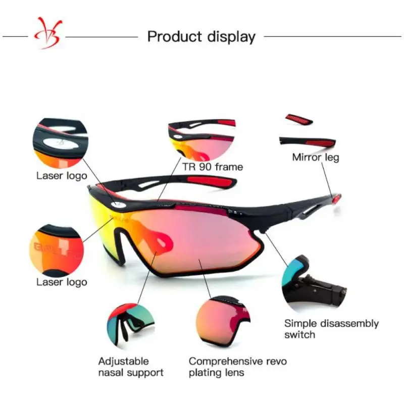 

BOLLFO TR90 Cycling Glasses Polarized Sports Sunglasses Men Women Mountain Road Bike Eyewears UV Protection Bicycle Goggles