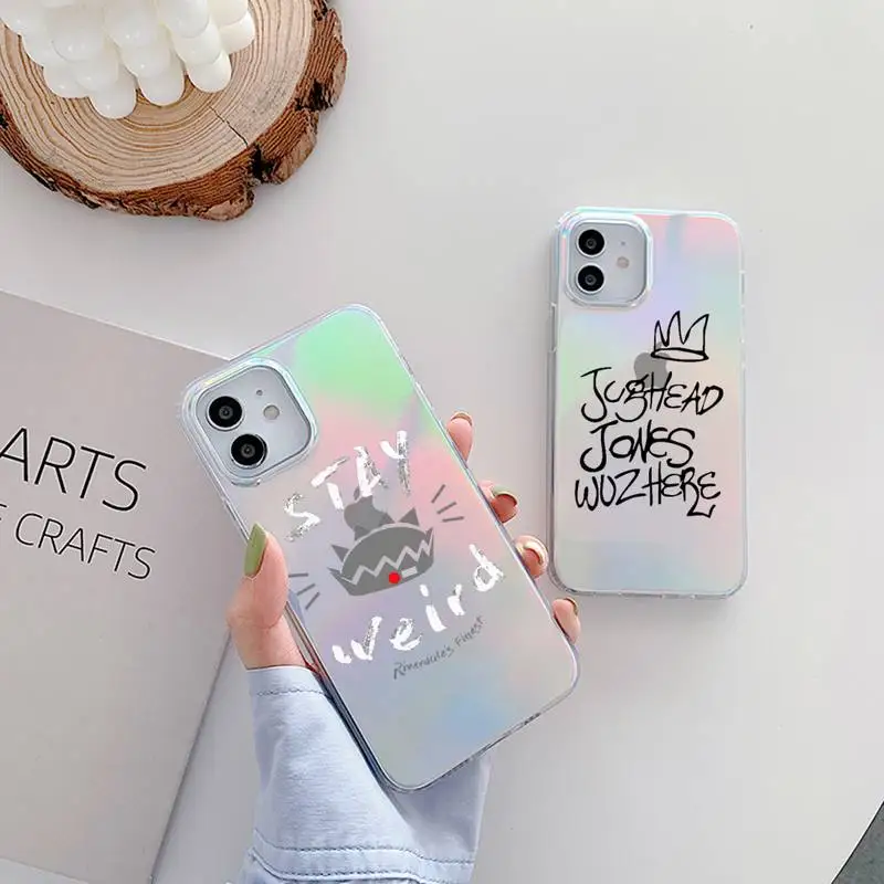 

TV Riverdale Southside Phone Case for iPhone huawei P 7 8 9 11 12 10 30 40 S X XS XR MINI Pro Max Plus laser Transparent Glitter