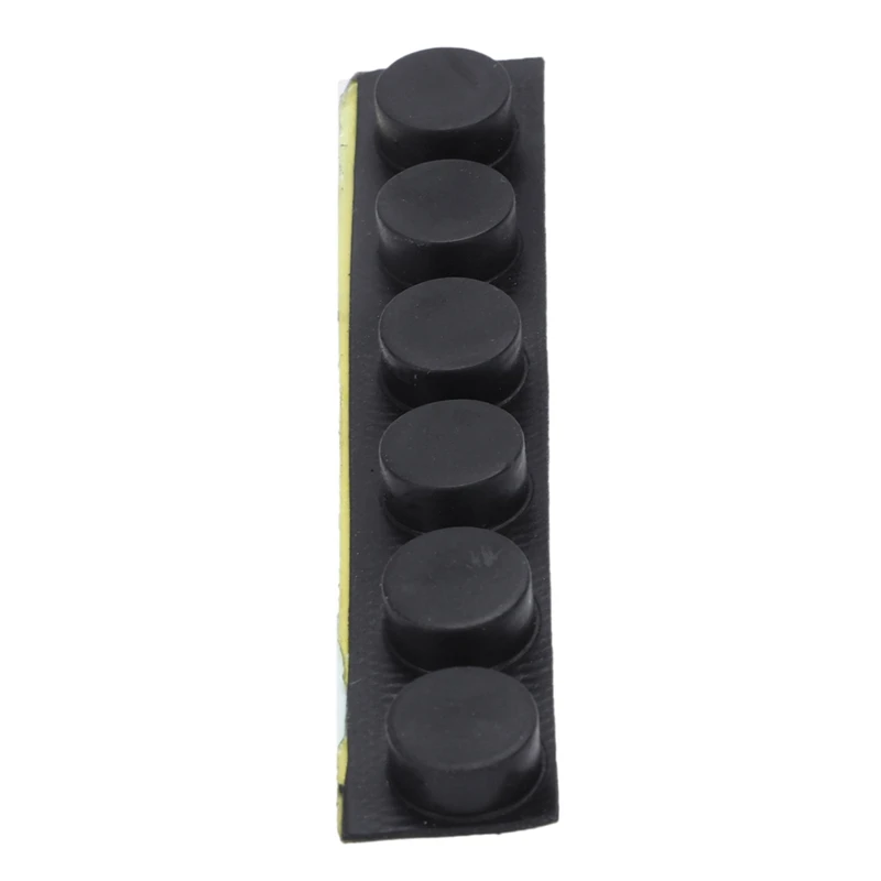 

Furniture knob, round, 10 mm x 5 mm, self-adhesive rubber pads 6 in 1