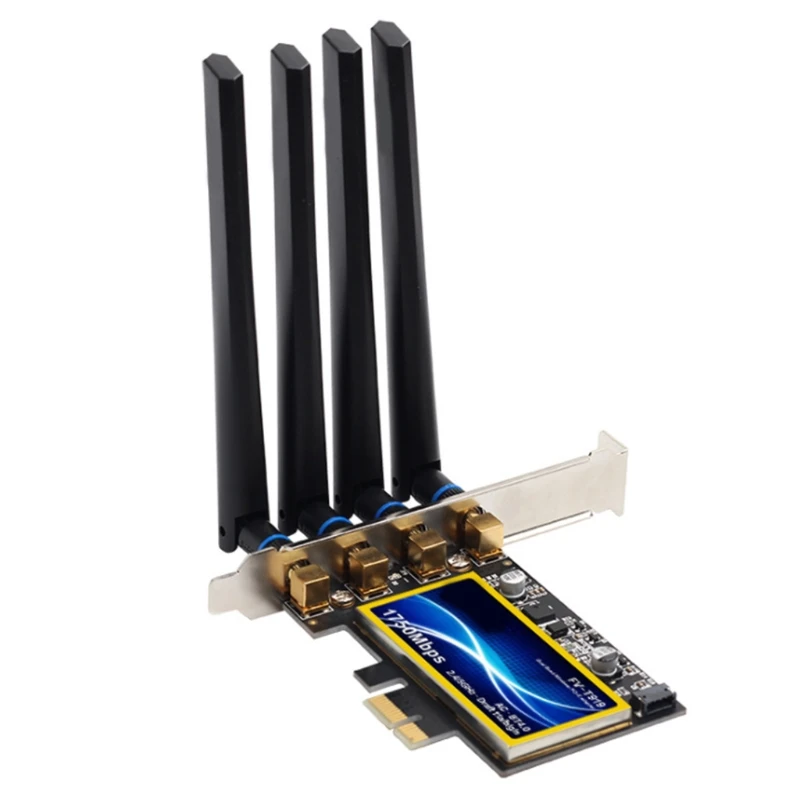 

1750Mbps Wifi Adapter Bluetooth-compatible Network PCIE Card Wireless Wifi Recei
