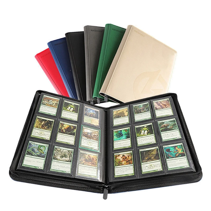 

Карманный держатель для карт вместимостью 360, карманы для карт, альбомы с застежкой-молнией для геймпада MTG Yugioh, Карманный держатель для карт...