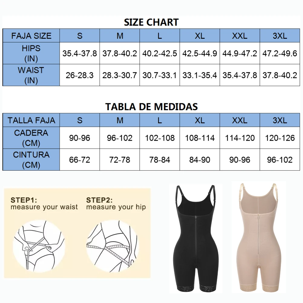 

Full Body Shaper Colombian Reductive Girdles Underbust Corset Bodysuit Waist Trainer Butt Lifter Shapewear Slimming Underwear