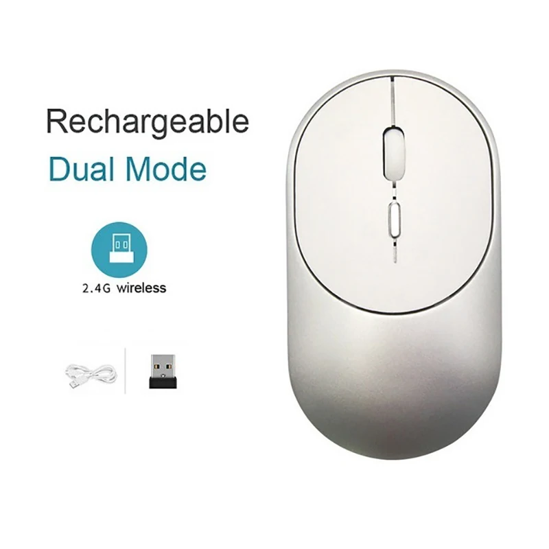 Беспроводная Bluetooth игровая мышь USB 2 4G приемник мыши ультра тонкие для компьютера