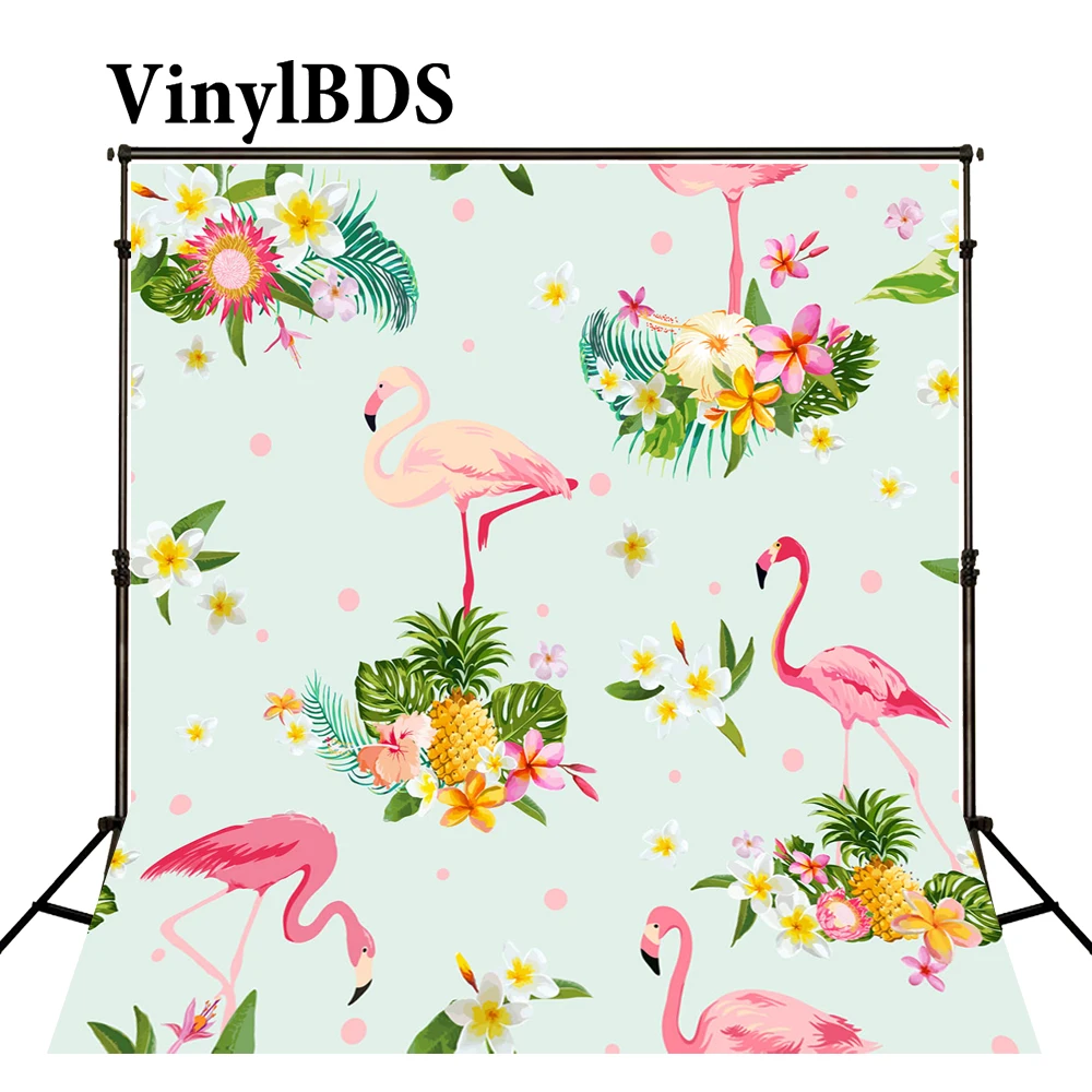 Винилбдс фоны натуризм Детские фотографии Розовый фламинго фон для