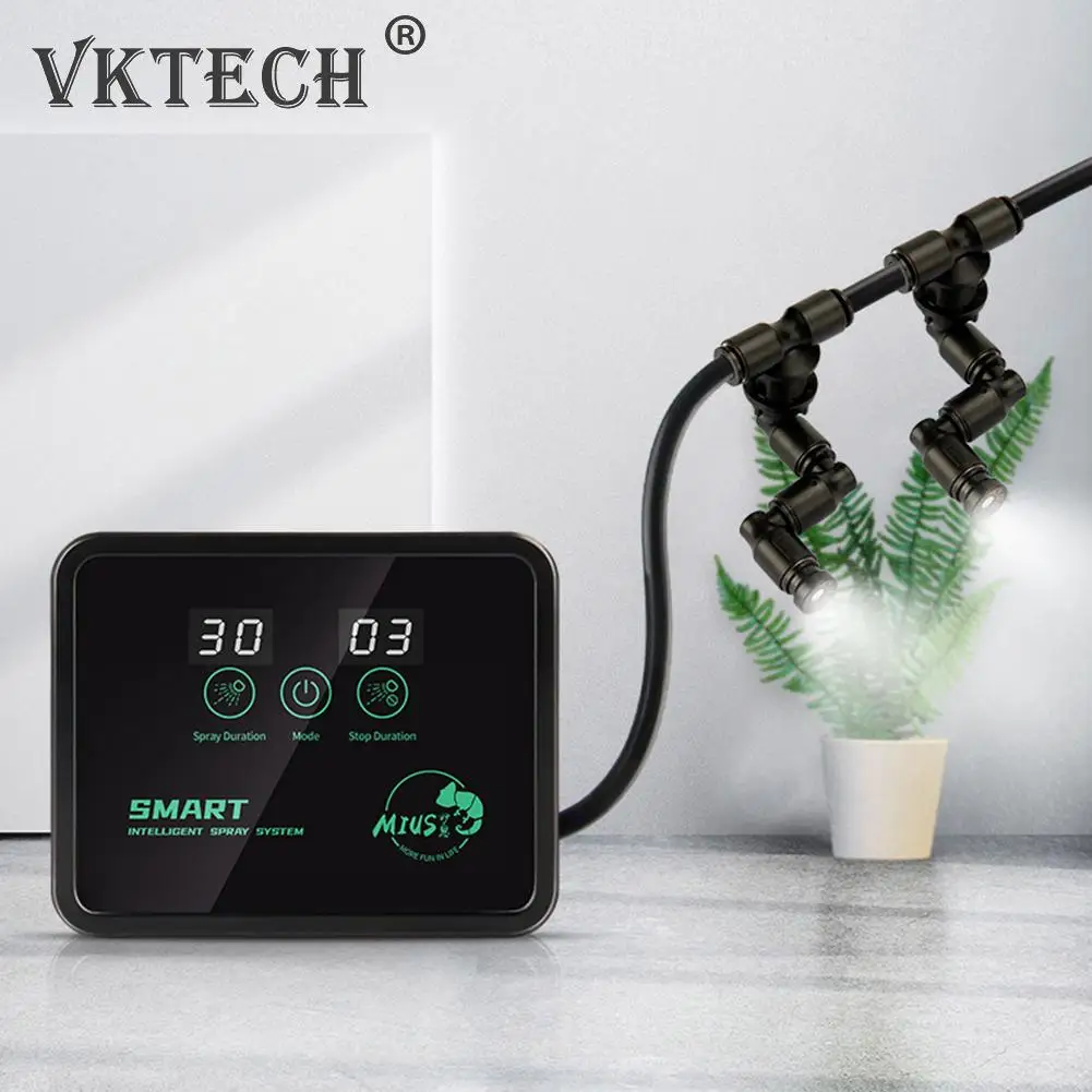 

Mist Rainforest Timing Sprinkler Control Set Intelligent Tank Plant Humidifier Watering Simulation Rainfall Spray Controller Sys