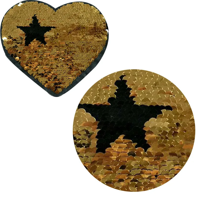 Модный рисунок с блестками переворачивающиеся патчи меняющие цвет пайетки