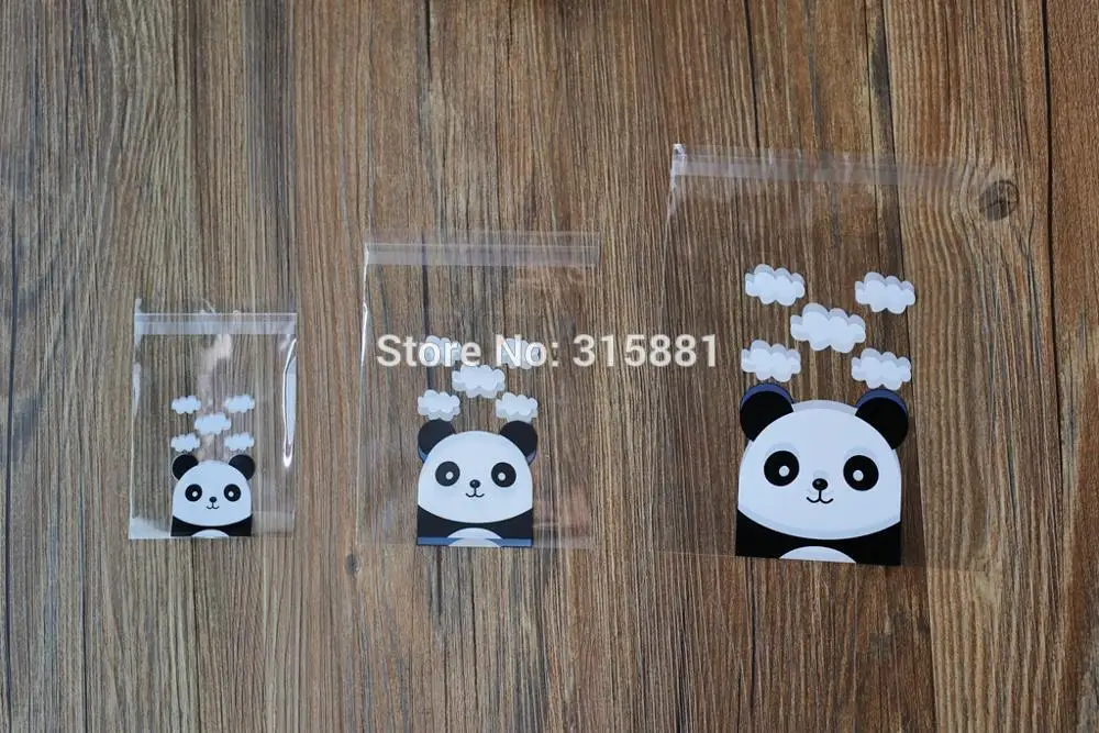 Милые панда пакеты для печенья самоклеющиеся уплотнения хлебобулочные