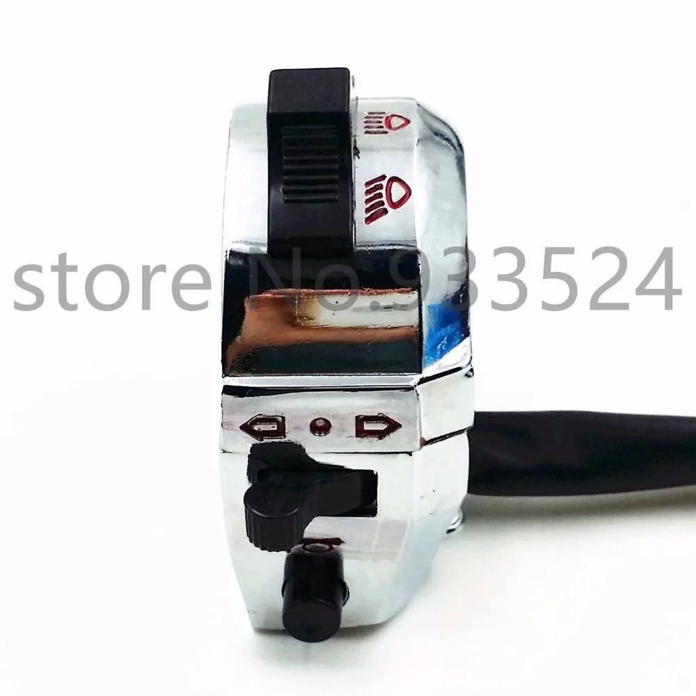 Двойной спортивный Левый переключатель сигнал поворота для Honda Kawasaki Suzuki Yamaha KTN